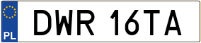Truck License Plate